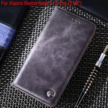 

for Xiaomi Redmi Note 5 case 5.99'' Luxury Leather Flip cover Stand Card Slot Cases for xiaomi redmi note 5 Pro Without magnets
