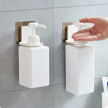 Rustproof ванная комната настенный волшебный липкий шампунь крюк-держатель повторное использование бутылка для мыла для рук подвесной держатель 0259