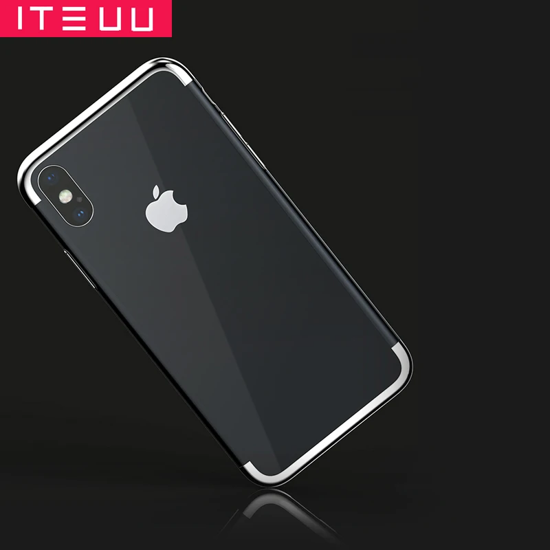 ITEUU TPU прозрачный гальванический чехол для телефона iPhone X Xs Max XR Чехлы мягкая