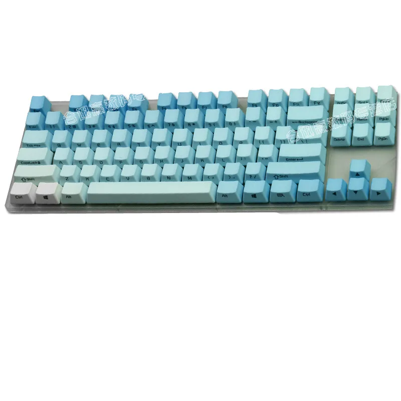 Колпачки для ключей Frost Blue PBT Top/Side/спереди принт вишни MX колпачки переключатели