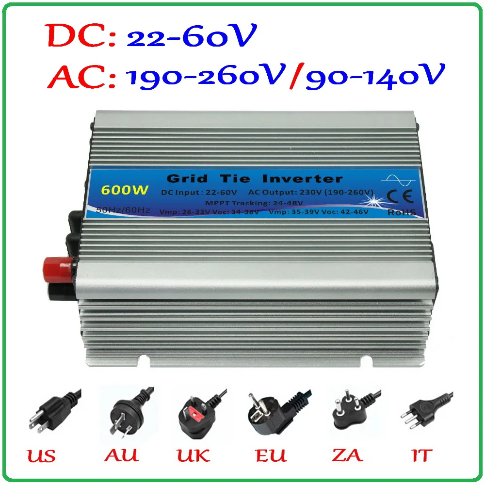 600W Grid Tie Inverter for 30V 60Cells and 36V 72Cells Solar Panel