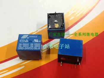 

SRD-24VDC-SL-A Songle relay 4 feet 10A 250VAC T73 JQC-3FF 024-1HS