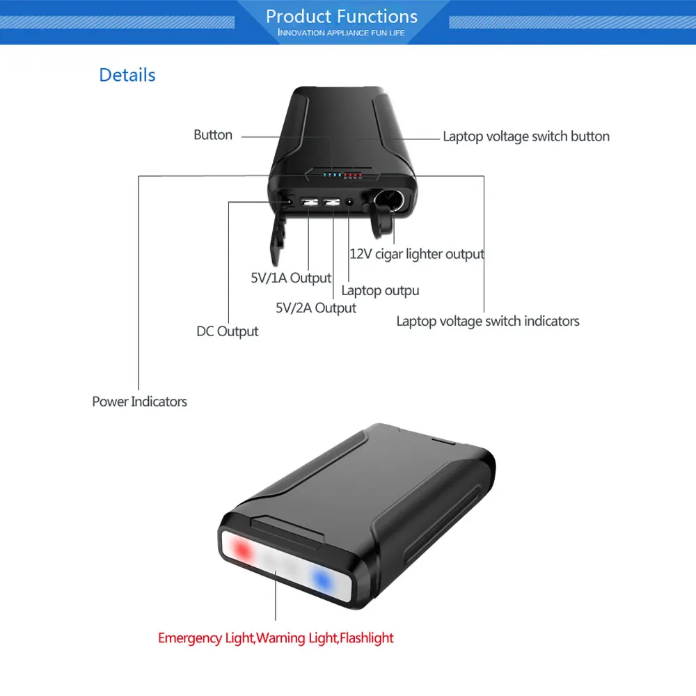Portable Charger 60000mah Waterproof External Battery Backup Powerbank 60000 mah Phone Battery Charger Emergency Power Bank