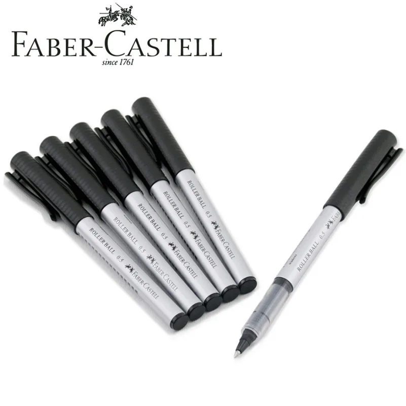 Faber Castell 10 шт./кор. гелевые ручки 0,5 мм синие чернила или черными чернилами для студентов школы стационарные