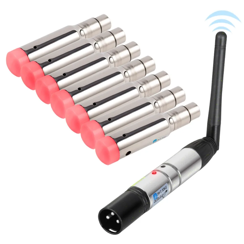 Donner 4 шт. DMX512 DMX Dfi DJ 2,4G беспроводной 3 перезаряжаемый приемник и 1 передатчик управление сценическим освещением