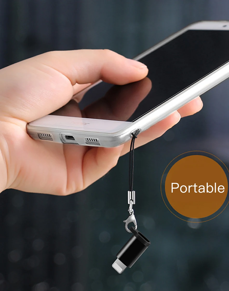 !ACCEZZ 4PC OTG Adapter Micro USB Female To Lighting 8 Pin For iphone X XS MAX XR 7 8 6S Plus Phone Data Sync Charger Converter (4)