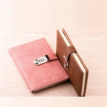 Винтаж Тетрадь дневник с замком товара Творческие тенденции канцелярские товары блокнот 100 листов бумаги канцелярия; школьные принадлежности