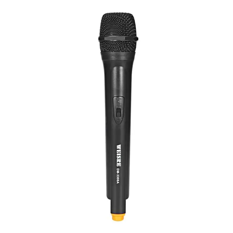 WEISRE DM-3308A المهنية VHF ميكروفون لاسلكي نظام مع المزدوج قناة الارسال يده الميكروفونات Mic 3308A