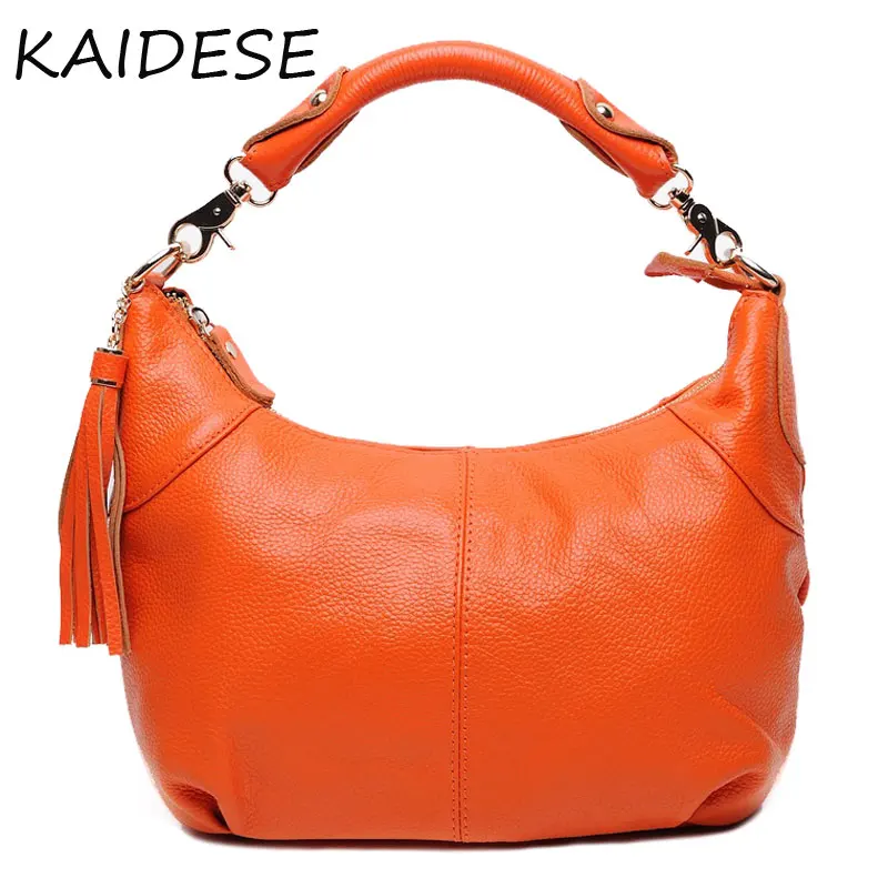 

KAIDESE 2017 new fashion handbags leather casual leather satchel retro detachable handle handbag really