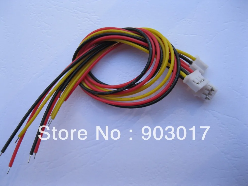 600 шт. PH 2 0 мм 3 контактный гнездовой поляризованный разъем с 26AWG 7 9 дюйма 200