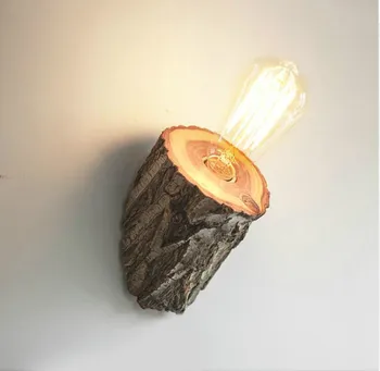 

Nordic Modern Bedside Wall Lamp AC110V-220V EU/US Plug in Wood Wall Light with Switch Hotel Corridor E27 LED Interior Fixtures