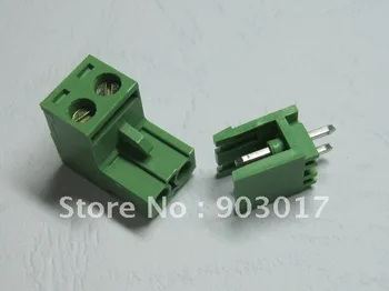 

Green L Type 2pin/way 5.08mm Screw Terminal Block Connector 200 pcs per lot hot sale