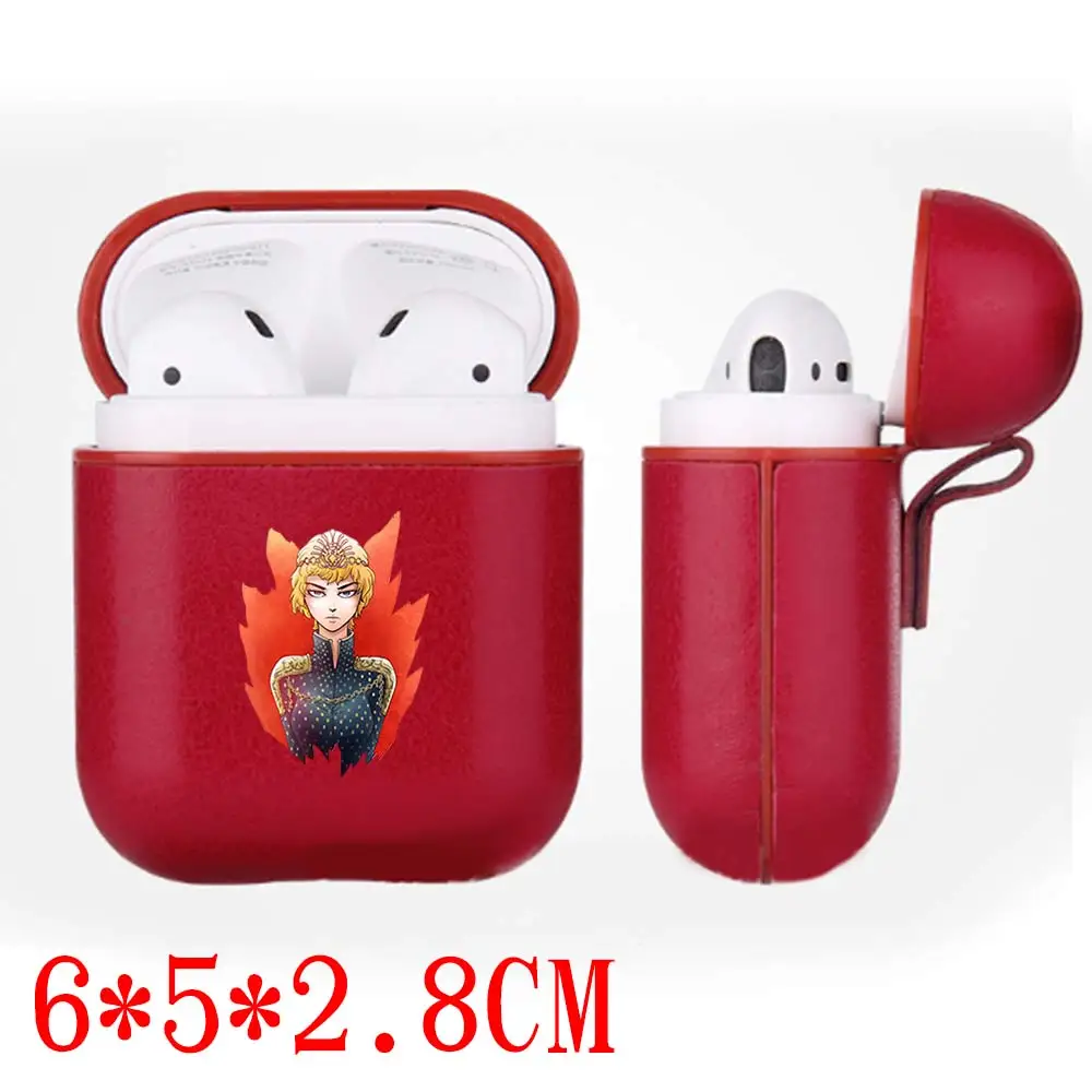Игровой престолов Jon Snow PU кожаный Bluetooth беспроводной Чехол для гарнитуры Apple AirPods