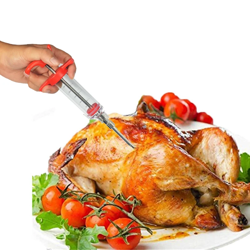 WALFOS высокое качество Professional мясо маринад инжектор вкус шприц для птицы Турция курица гриль пособия по кулинарии принадлежности шашлык
