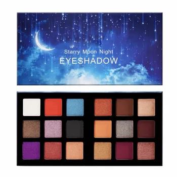 

Eye Shadow Palette Makeup Palette Diamond Waterproof Long Lasting Shimmer Matte Eye Shadow Powder Maquiagem 18 Colors