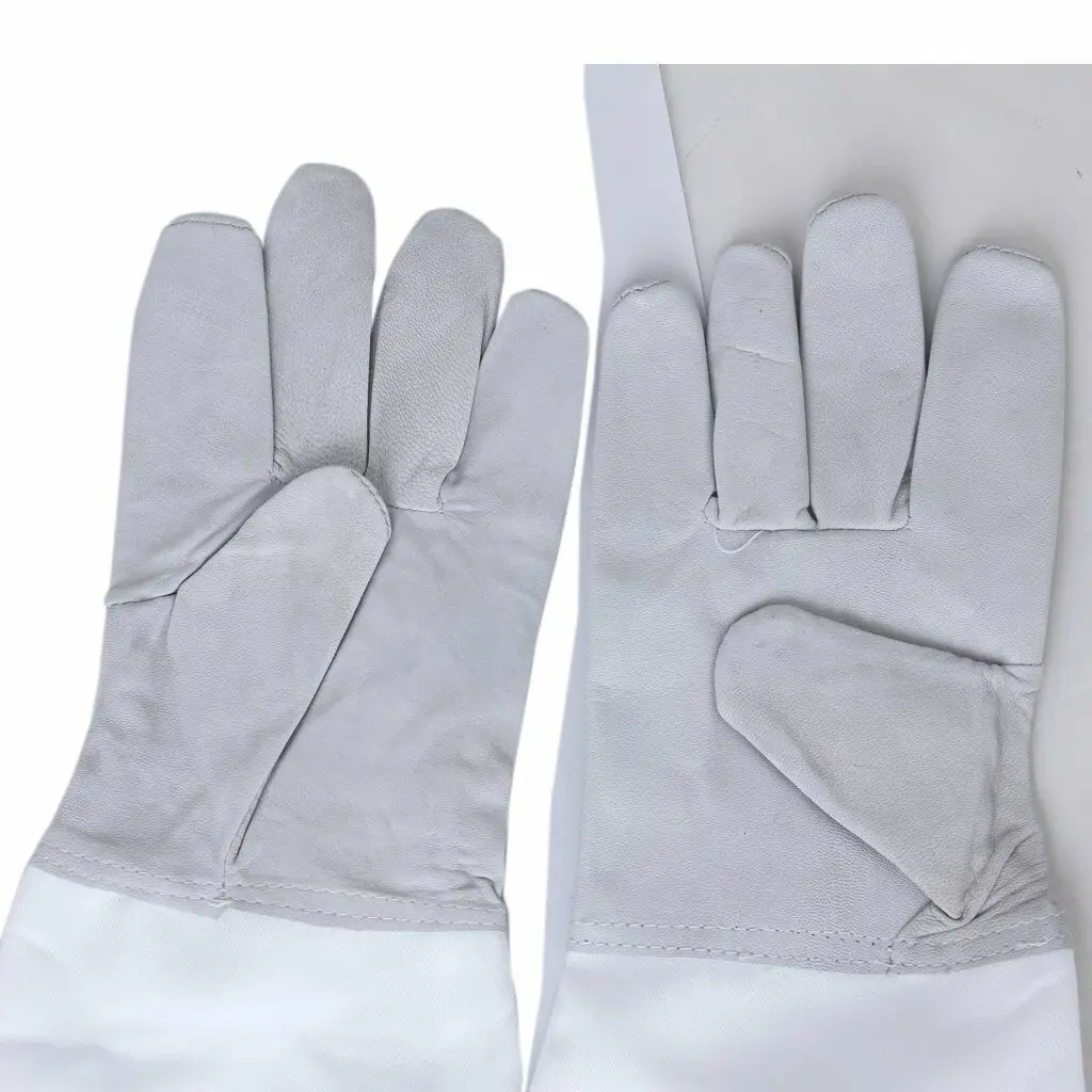 

1 Pair Beekeeping Gloves Protective With Vented Long Sleeves Ventilation Fabric Beekeeping Tool Part Kits