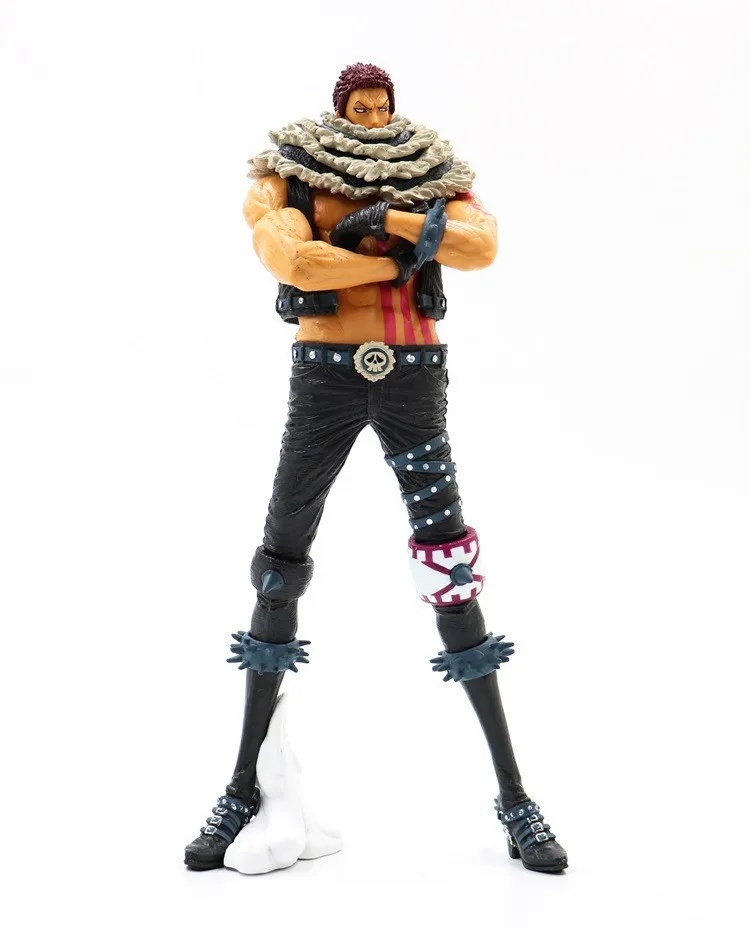 

Anime OP Charlotte Katakuri Luffy Fighter 4 King Standing Ver. PVC Action Collection Figure Model Gift 24cm