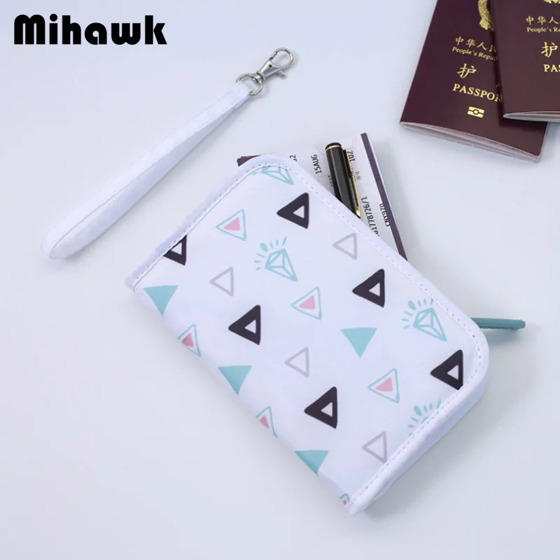 

Mihawk Passport Covers Holder Card Package Credit Card Wallet Organizer Document Bags Unisex Cardholder Travel Accessories Stuff