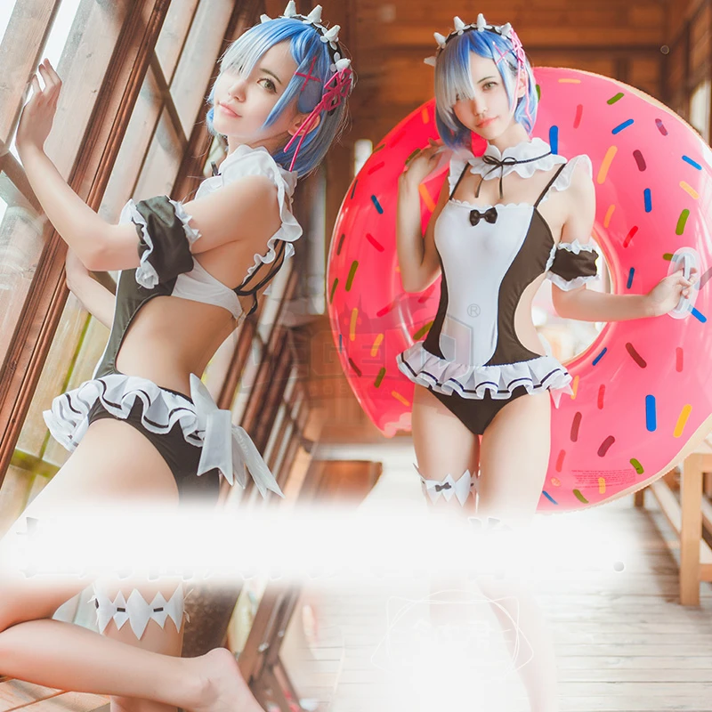 Re zero Re: Life другой мир от Zero Ram Rem купальник фан арт + полный комплект аксессуаров| |