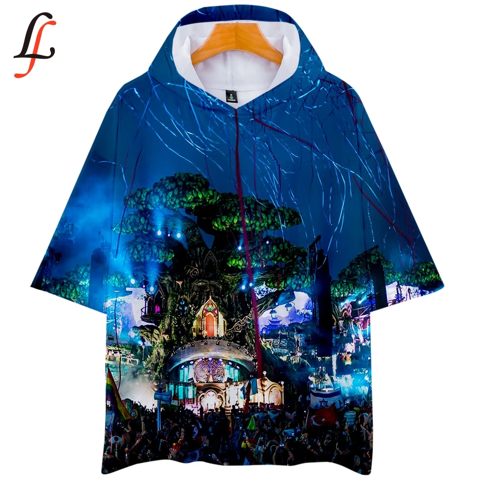 Tomorrowland/индивидуальная футболка с 3D принтом Толстовки капюшоном K Pop Повседневная