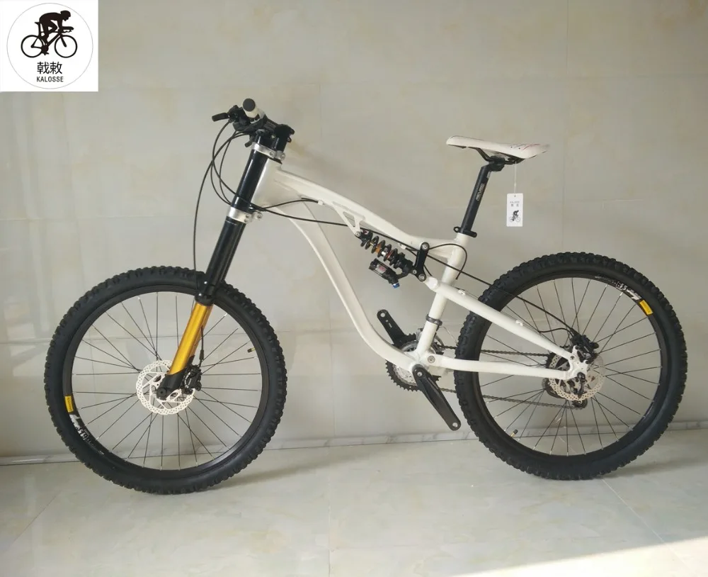 Best Kalosse  DH bike  new cycling jersey bicicleta bike  M610 30 speed  26*2.35er Downhill  bicycle  Hydraulic   brakes 1