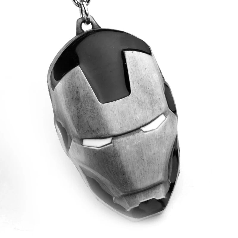 Marvel, Железный человек, маска, брелок, супер герой, Мстители, 3 цвета, модная эмалированная металлическая подвеска, брелок для ключей
