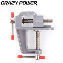 CRAZY POWER Aluminium Table Clamp with Mini Vise Mini Vice for Jewellers/hobbyists/Crafts/model building Tenwa Tools TA0007
