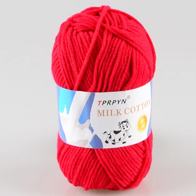 TPRPYN 500 г = 10 шт. молочная хлопковая пряжа для вязания, мягкая теплая детская пряжа для ручного вязания NL1131 - Цвет: dark red 27