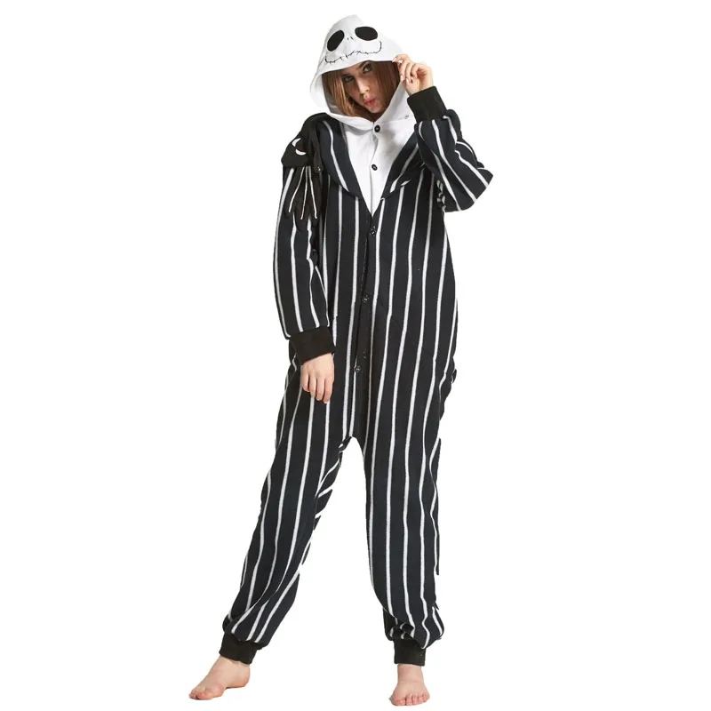 Funny Jack Skeleton Onesies Skull Women Pajamas For Adults Sleepwear For Halloween One-piece Jumpsuit Siamese Cosplay Costume
Funny Jack Skeleton Onesies Skull Women Pajamas For Adults Sleepwear For Halloween One-piece Jumpsuit Siamese Cosplay Costume