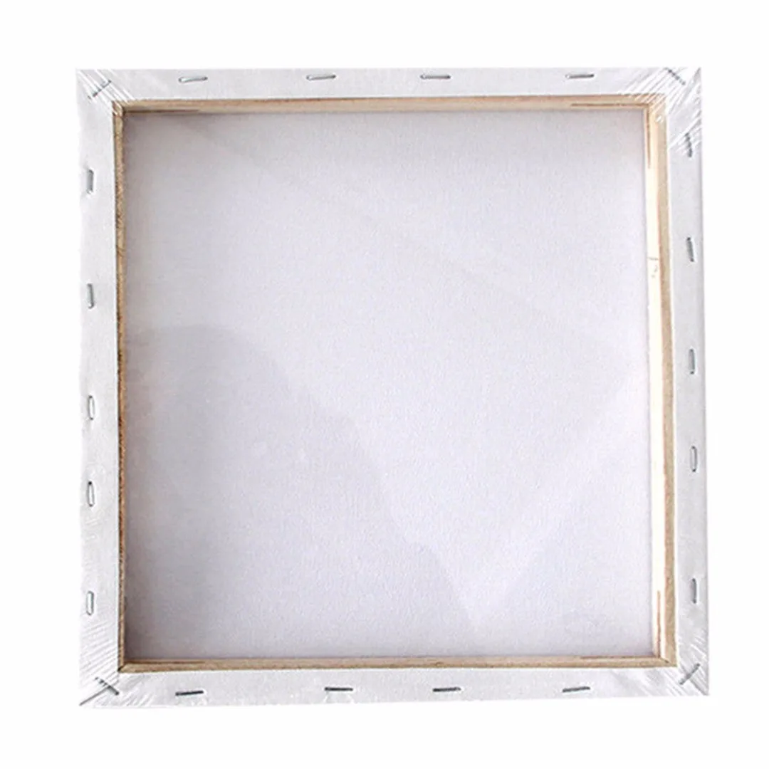Small Art Board White Blank Square Artist Canvas Wooden Board Frame