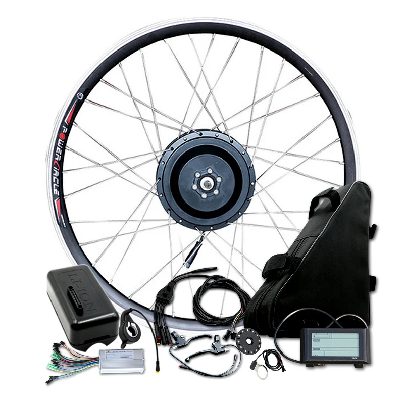 

DIY 48V 500w Rear Hub Motor Ebike Conversion Kit Powerful 48V 20A Triangle Lithium Battery EBike Conversion Kit MTB Bicycle