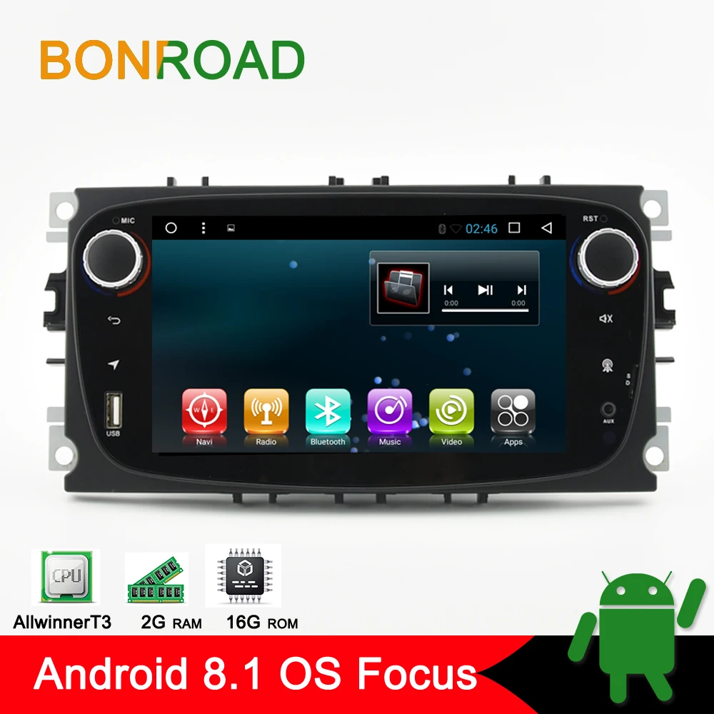 

Bonroad 7" Android 8.1.0 Car multimedia player For FORD/Mondeo/S-MAX/C-MAX/Galaxy/FOCUS Car Video Player GPS Navigation (No DVD)
