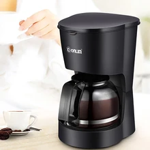 Портативная кофеварка для эспрессо, американская Профессиональная Кофемашина, 600 мл, автоматическая термоизоляционная противокапельная кофеварка, DL-KF200