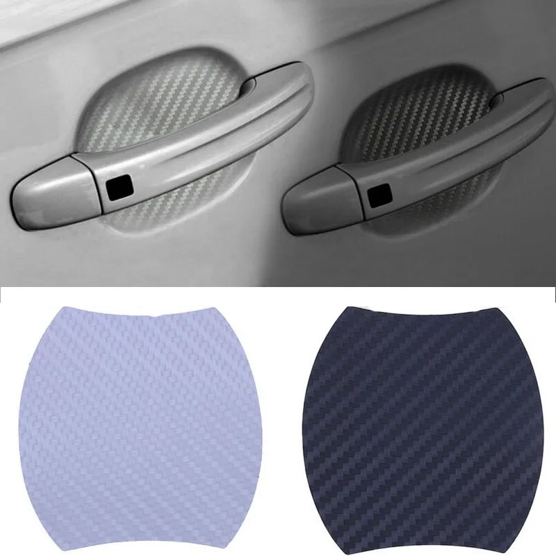 

4PCS Car Sticker Car Door Protection Protective Film Carbon Fiber Handle Wrist Sticker New Hot Car Stickers Auto Products ZST001