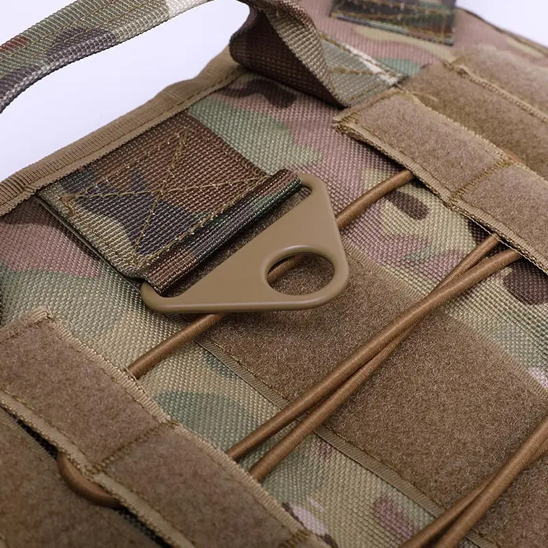 Большой яркий Тактический Жилет MOLLE D4 для собак с 3 сумками защитная одежда и