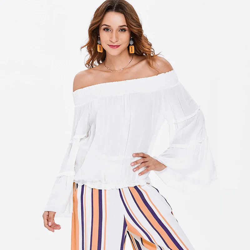 off shoulder cotton top