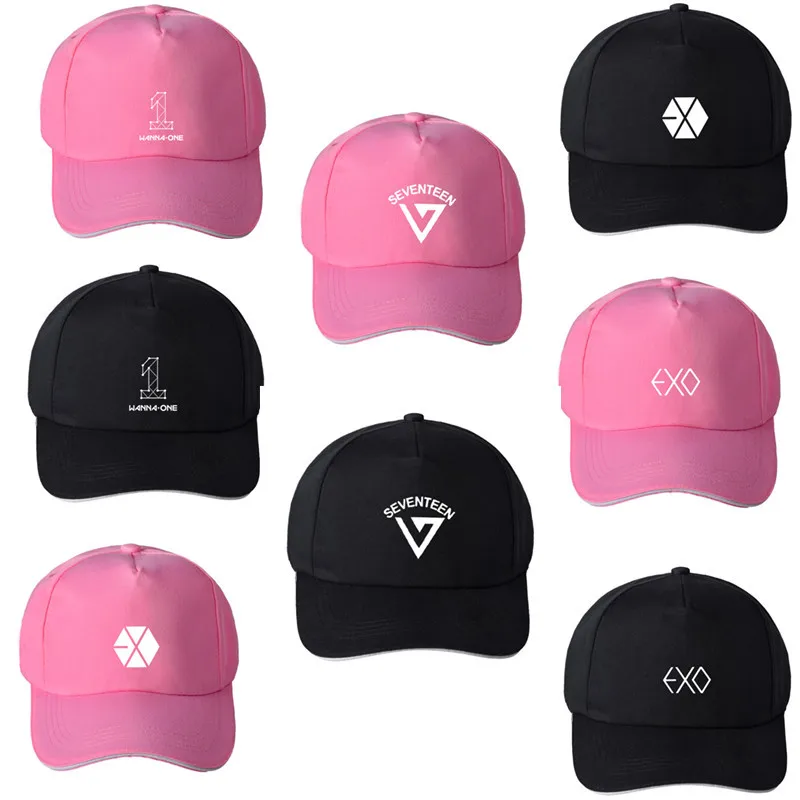 

NEW KPOP EXO hat wanna one cap seventeen baseball cap BlackPink sunhat
