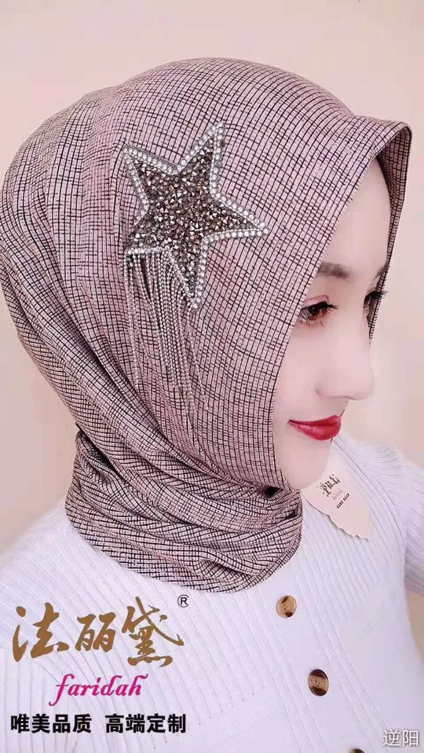 

Muslim scarf Arabian women ready to wear girls hijabs with button