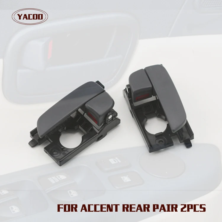 

1PAIR REAR INTERIOR DOOR HANDLE FOR HYUNDAI ACCENT 2007-2011 2007 2008 2009 2010 2011
