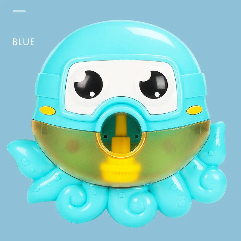 Игрушка для ванной с пузырьками в виде животных для мальчиков и девочек, пулемет с пузырьками, игрушки для малышей и малышей, подарок для новорожденных, водные игры, детские игрушки и хобби - Цвет: Blue octopus