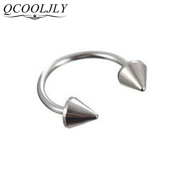 Новинка 2019 модные серьги гвоздики QCOOLJLY из нержавеющей стали в стиле панк готика