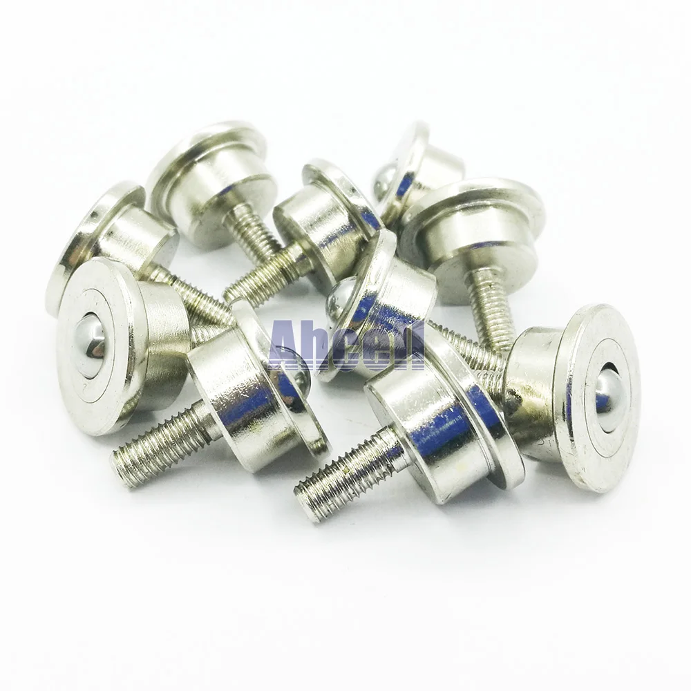 

5PCS SP-8FL 8mm ball miniature bolt mount milled steel toy robot 15kg Load heavy duty Ball transfer unit roller steel caster