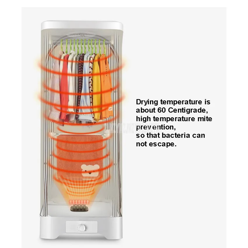 RC-52 Бытовая двухслойная электрическая сушилка для белья, ультра-Бесшумная Портативная сушилка для белья, быстрая сушилка для одежды, теплая сухая машина для детей