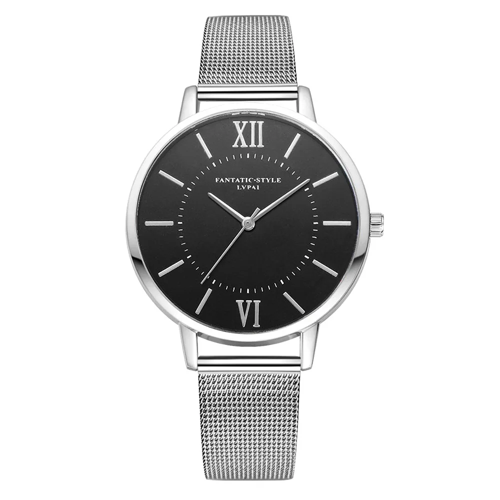 

Clock Retro simple Cheap Analog Wrist Watches Women's Casual Quartz Stainless Steel Mesh Belt Watch reloj mujer