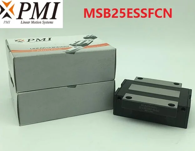 

8pcs/lot Original Taiwan PMI MSB25E-N MSB25ESSFCN linear guideway sliding block Carriage for CO2 laser machine MSB25E