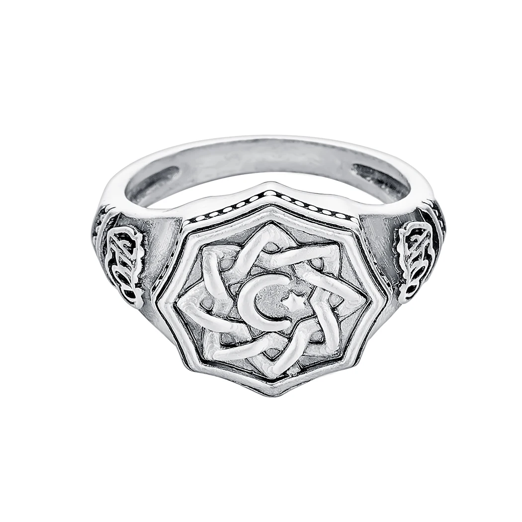 Cxwind Slavic Men's Rings Kolovrat Pagan Jewelry Rune Signet Talisman Ring Norse Viking Jewelry for Men Punk Retro Bijoux sygnet - Цвет основного камня: Picture