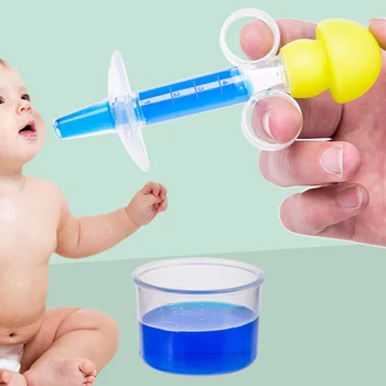 

Baby Squeeze Dropper Dispenser Kids Pacifier Needle Feeder Feeding Flatware Utensils Infant Silicone Syringe Nipple