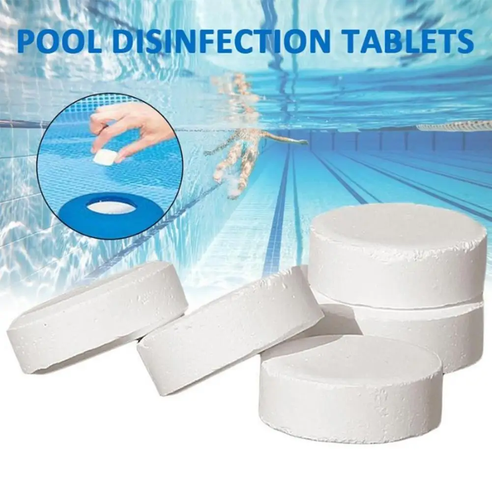 

50 PCS Swimming Pool Instant Disinfection Tablets Chlorine Effervescent Tablets Disinfectant Chlorine Tablets Cleaning Tools