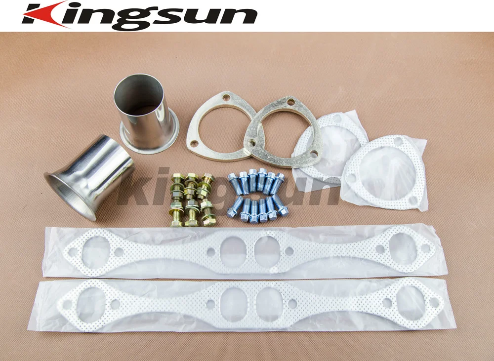 Kingsun Гонки нержавеющей clipster выпускной коллектор заголовок для Chevy небольшой Bolck
