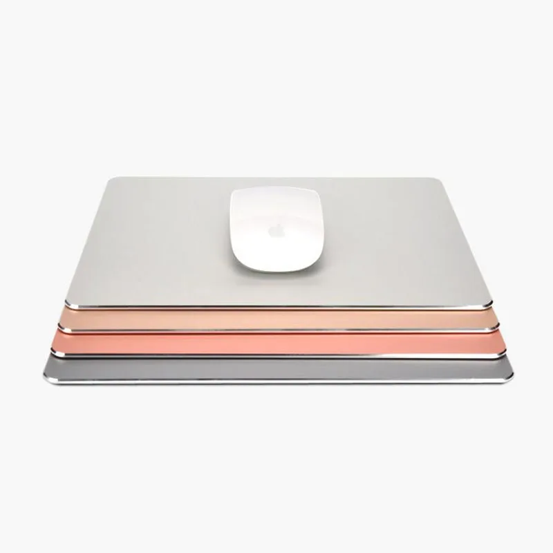 

Free shipping Notebook metal mouse pad For Apple aluminum small game office For mac computer aluminum custom 240*182mm
